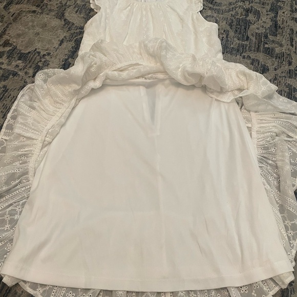 Calvin Klein White Eyelet Lace Fit & Flare Fully Lined Midi Dress: 10P - Picture 8 of 16